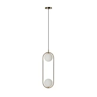 AZZARDO AZ4982 COCO 2 PENDANT lampa wisząca złoty,biały