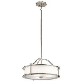 ELSTEAD Emory KL-EMORY-P-S-CLP 3 Light Pendant/Semi Flush - Classic Pewter