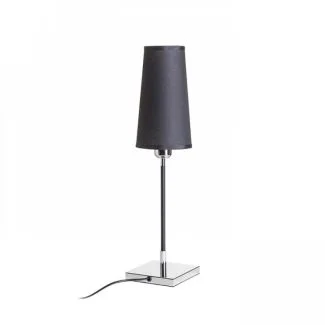 RENDL R12465 LULU stołowa czarna chrom 230V E27 28W