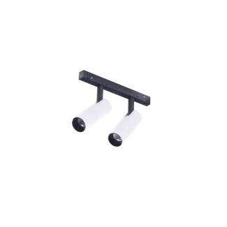 AZZARDO AZ4585 NIKO 2 TRACK MAGNETIC 2X7W 3000K WH/BK TECHNICAL TRACK WHITE / BLACK reflektor do szyny magnetycznej