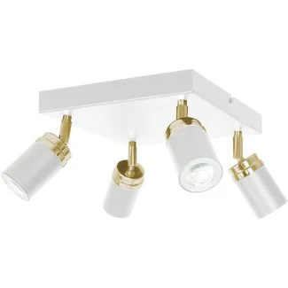 LUMINEX 5157 spot Reno white/gold 4