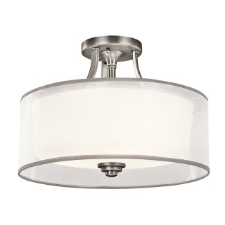 ELSTEAD Lacey KL-LACEY-SF-AP 3 Light Semi-Flush Mount - Antique Pewter