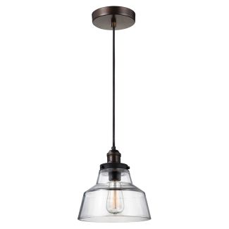 ELSTEAD Baskin FE-BASKIN-P-A-BR 1 Light Pendant - Aged Brass/Dark Weathered Zinc
