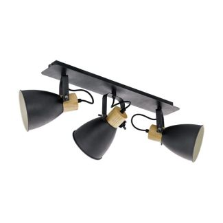 EGLO 99076 LAMPA COSWARTH SPOT BALKEN/3 E27 ANTHRAZIT/HOLZ COSWARTH