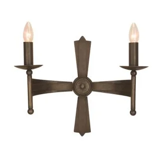 ELSTEAD CROMWELL CW2 OLD BRZ 2Lt Wall Light