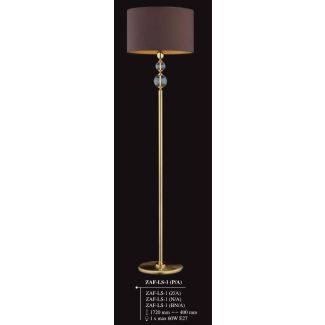 KUTEK ZAFFIRO ZAF-LS-1(P/A) lampa podłogowa mosiężna