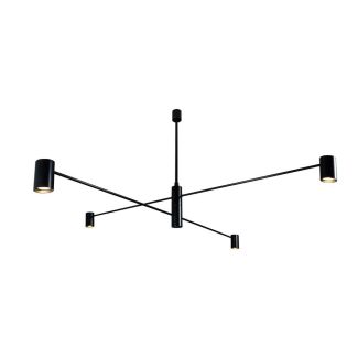 ANTIGO Lampa wisząca Dakata 4 - Czarna 5636