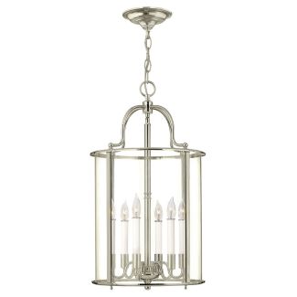 ELSTEAD Gentry HK-GENTRY-P-L-PN 6 Light Large Pendant - Polished Nickel