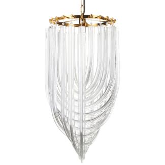 Step into design DP0339-400 gold Lampa wisząca WAVE złota 40 cm