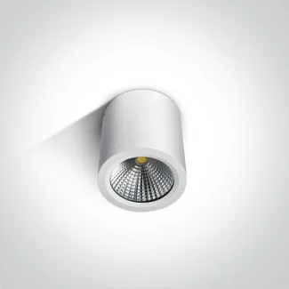 ONE LIGHT 67380/W/W Titani biały cylinder sufitowy COB LED 3000K 10W IP54