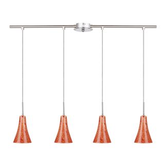 CANDELLUX 34-14668 RUFI LAMPA WISZĄCA 4X40 W E14 CHROM/SATYNA NIKIEL
