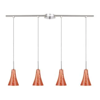 CANDELLUX 34-14668 RUFI LAMPA WISZĄCA 4X40 W E14 CHROM/SATYNA NIKIEL