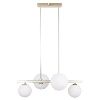 CANDELLUX 34-73426 KAMA LAMPA WISZĄCA 4X28W G9 MOSIĄDZ