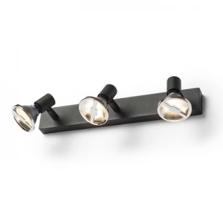 RENDL R13376 TRICA III ścienna czarna 230V GU10 3x25W