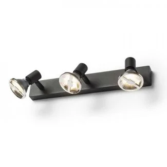 RENDL R13376 TRICA III ścienna czarna 230V GU10 3x25W