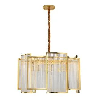 Step into Design MP0098 gold Lampa wisząca IMPERIO złota 80 cm