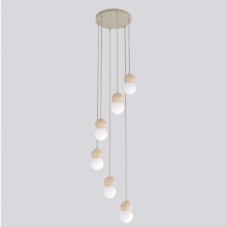 EMIBIG 1673/6 LOOP 6 MOKKA LAMPA WISZĄCA