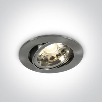ONE LIGHT 11105CGU/MC Troodos wpust z oprawką GU10 MR16 matowy chrom