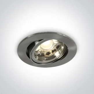 ONE LIGHT 11105CGU/MC Troodos wpust z oprawką GU10 MR16 matowy chrom