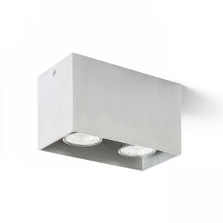 RENDL R12738 AGATE II sufitowa aluminium szczotkowane 230V GU10 2x35W