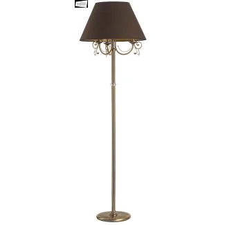 KUTEK COCO COC-LS-3(P/A). lampa podłogowa mosiężna