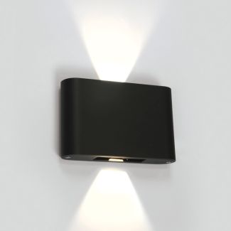 ONE LIGHT 67412/AN/W Amigdalia kinkiet góra - dół antracyt LED 3000K 2x6W