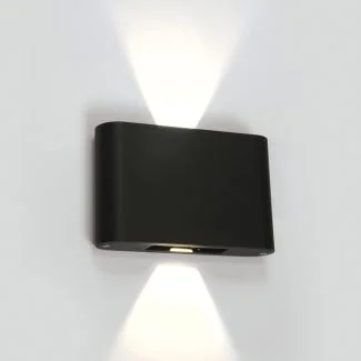 ONE LIGHT 67412/AN/W Amigdalia kinkiet góra - dół antracyt LED 3000K 2x6W