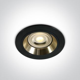 ONE LIGHT 10105ALG/B/GL Jalia wpust ze złotym odbłyśnikiem i oprawką GU10 MR16 50W dark light