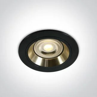 ONE LIGHT 10105ALG/B/GL Jalia wpust ze złotym odbłyśnikiem i oprawką GU10 MR16 50W dark light