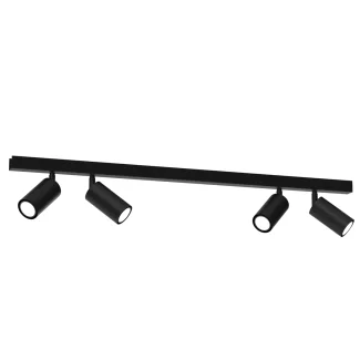 MILAGRO MLP8797 Lampa sufitowa HUDSON BLACK 4xGU10