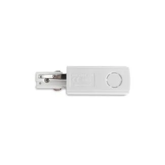 AZZARDO AZ4283 TRACK 3LINE END POWER LEFT WH TECHNICAL TRACK WHITE zasilanie natynkowe 3-fazowy