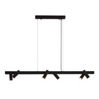 ANTIGO Lampa wisząca Yabu 6 - Czarna (1200 mm) 5067