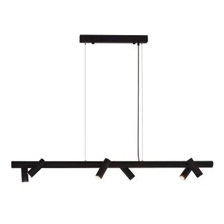 ANTIGO Lampa wisząca Yabu 6 - Czarna (1200 mm) 5067