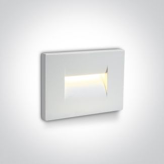 ONE LIGHT 68064/W/W Simi 2 biała ścienna oprawa do wbudowania LED 3000K 3,6W IP65