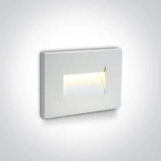 ONE LIGHT 68064/W/W Simi 2 biała ścienna oprawa do wbudowania LED 3000K 3,6W IP65