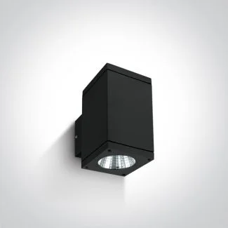 ONE LIGHT 67138A/B/W Drymaia czarny zewnętrzny kinkiet 3000K 2x6W IP54