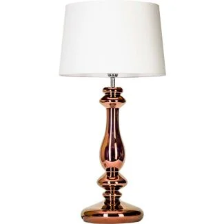 4 CONCEPTS VERSAILLES COPPER L204261228 lampa stołowa z abażurem