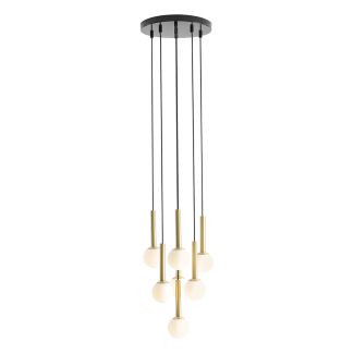 ALDEX 1103T1 LAMPA WISZĄCA RIU 7 RING KOLOR CZARNY MOSIĄDZ