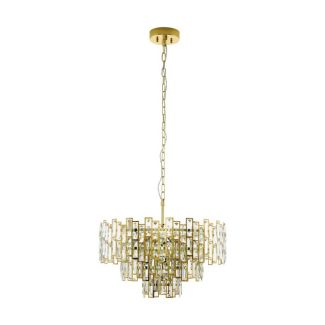EGLO 39613 LAMPA CALMEILLES OPRAWA WISZĄCA HL/10 E14 Ø630 MS/KRISTALL CALMEILLES