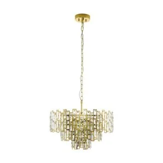 EGLO 39613 LAMPA CALMEILLES OPRAWA WISZĄCA HL/10 E14 Ø630 MS/KRISTALL CALMEILLES