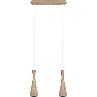 HELLUX 8510244 Lampa wisząca dąb Vegas 2pł