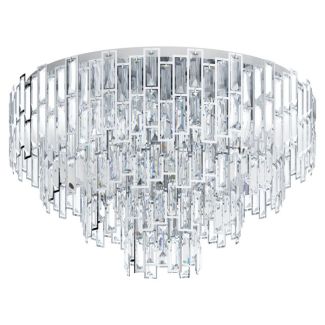 EGLO 39625 LAMPA CALMEILLES 1 OPRAWA SUFITOWA DL/10 Ø780 CHROM/KRISTALL CALMEILLES 1
