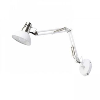 RENDL R12652 ANTE ścienna biała nikiel mat 230V E27 28W