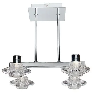 CANDELLUX 94-01880 L&H RASTEK ZWIS SPOTOWY 4X40W G9 CHROM