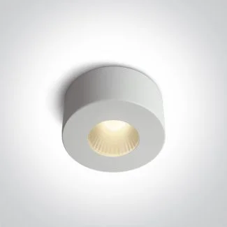 ONE LIGHT 12107V/W/W Polijiros biała oprawa sufitowa AC LED 3000K 7W