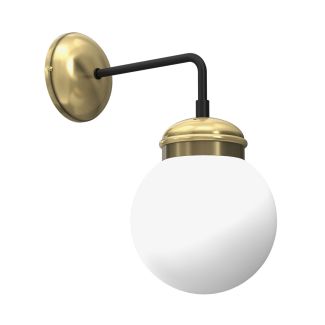 LUMINEX 6840 oprawa ścienna Hydro kinkiet czarny złoty biały