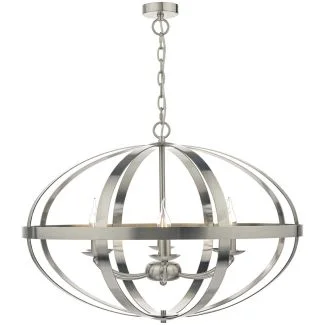 DAR SYM0646 SYMBOL 6LT PENDANT SAT CHR
