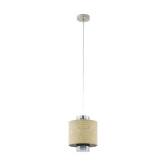 EGLO 43393 LAMPA MEDIOUNA OPRAWA WISZĄCA HL/1 E27 BEIGE/GOLD/SEEGRAS MEDIOUNA