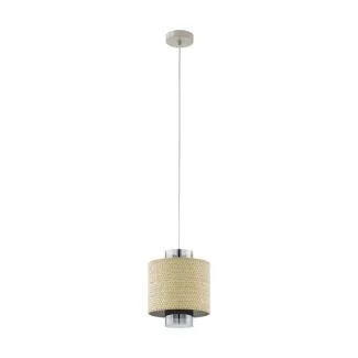 EGLO 43393 LAMPA MEDIOUNA OPRAWA WISZĄCA HL/1 E27 BEIGE/GOLD/SEEGRAS MEDIOUNA
