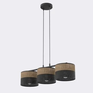 EMIBIG 1653/3 KARBON 3 BL BROWN LAMPA WISZĄCA